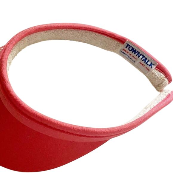 Town Talk Vintage Wykagyl CC 1898 Pink Golf Tennis Visor New Rochelle Old Money - Picture 3 of 4